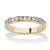 Simulated Birthstone Stackable Eternity Band in Gold-Plated