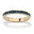 Simulated Birthstone Stackable Eternity Band in Gold-Plated