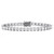 13.32 TCW Princess-Cut Cubic Zirconia Tennis Bracelet in Sterling Silver 7.5"