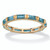 Baguette-Cut Simulated Birthstone Eternity Stack Ring Gold-Plated