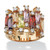 7.44 TCW Emerald-Cut Multicolor Cubic Zirconia Yellow Gold-Plated Vertical Row Ring