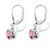 Oval-Cut Simulated Birthstone Silvertone Drop Earrings