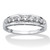 .93 TCW Round Cubic Zirconia Ring in Solid 10k White Gold