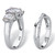 Round Cubic Zirconia 2-Piece Crossover Bridal Ring Set 4.15 TCW in Platinum-plated Sterling Silver