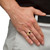 Men's 1.21 TCW Emerald-Cut Genuine Garnet and Diamond Accent Ring in 10k Gold