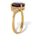 Oval-Cut Purple Amethyst and White Topaz Two Tone Ring 3.44 TCW 14k Gold-Plated Sterling Silver