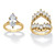 Marquise-Cut Cubic Zirconia Jacket Bridal Set 5.98 TCW in Goldtone