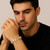 Men's Diamond Accent 18k Gold-Plated Two-Tone Interlocking-Link Bracelet 8.5"