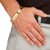 Men's Personalized ID Bracelet in Yellow Gold Ion-Plated Stainless Steel 8 1/2"