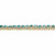 Round Simulated Birthstone and Crystal Tennis Bracelet in Goldtone 7"