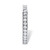 Round White Cubic Zirconia Stackable Eternity Ring in Sterling Silver (.85 TCW)