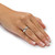 14k White Gold Nano Diamond Resin Filled Wedding Band (6mm) Sizes 6-12