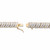 White Diamond Accent Two-Tone Pave-Style S-Link Tennis Bracelet Yellow Gold-Plated 7"