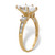 Marquise-Cut Cubic Zirconia Engagement Ring with Baguette Accents 2.56 TCW in Solid 10k Yellow Gold 
