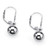 Ball Drop Earrings in Sterling Silver