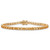 8.60 TCW Round Genuine Yellow Citrine Tennis Bracelet Yellow Gold-Plated 7.25"