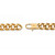 Men's Diamond Accent Personalized Curb-Link Cross Bracelet Yellow Gold-Plated 8"