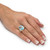 Cushion-Cut Genuine Blue and White Topaz Cocktail Ring 12.89 TCW in 14k Yellow Gold-plated Sterling Silver