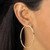 Polished 4-Pair Set of Hoop Earrings in 18k Yellow Gold-plated Sterling Silver 2" 1.5" 1.25" .75"