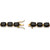 Oval-Cut Genuine Faceted Black Onyx Tennis Bracelet Gold-Plated with Box Clasp 7.5"