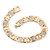 Men's 1.19 TCW Round Cubic Zirconia Mariner-Link Bracelet in Gold-Plated 8" (10mm)