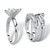 Marquise-Cut Cubic Zirconia 2 Piece Jacket Bridal Ring Set 3.57 TCW in Sterling Silver