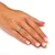 White Diamond Accent Cross Ring in 18k Gold-plated Sterling Silver