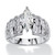 3.87 TCW Marquise-Cut Cubic Zirconia Engagement Anniversary Ring in Platinum-plated Sterling Silver