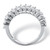 Marquise-Cut Cubic Zirconia Double Row Leaf Anniversary Ring 2.60 TCW in Platinum over Sterling Silver