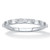 Baguette-Cut White Cubic Zirconia Bridal Ring in Sterling Silver (.80 TCW)