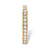 Round White Cubic Zirconia Stackable Eternity Ring in 18k Gold-plated Sterling Silver (.85 TCW)