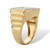 Men's Round Diamond Accent Octagon Ring Gold-Plated