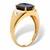 Men's 2.76 TCW Emerald-Cut Created Sapphire Ring in 18k Gold-plated Sterling Silver