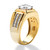 Men's 1.89 TCW Round Cubic Zirconia Ring in 18k Gold-plated Sterling Silver