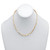 Paperclip Chain Link Necklace Gold Ion-Plated Stainless Steel 16" Length