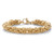 Byzantine-Link Bracelet Gold Ion-Plated Stainless Steel (8mm) 7.5" Length