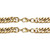 Men's 2 Piece Curb-Link Gold Ion-Plated Stainless Steel Chain Set (8mm) 30" & 9" Lengths