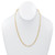 Yellow Gold Ion-Plated Stainless Steel Paperclip Necklace 18 Inch