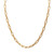 Yellow Gold Ion-Plated Stainless Steel Paperclip Necklace 19 Inch