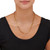 Yellow Gold Ion-Plated Stainless Steel Paperclip Necklace 19 Inch