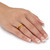 14k Gold-Plated Shrimp Style Stackable Rings, 3 Piece Set