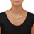 Goldtone Herringbone Chain Necklace 18-20.5 inch