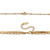Crystal Bumblebee Yellow Gold Ion-Plated Stainless Steel Multistrand Layered Necklace Set 16-19 Inch
