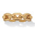 Yellow Gold Ion-Plated Stainless Steel Chain Link Style Ring