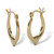 18k Yellow Gold-Plated Sterling Silver Heart Hoop Earrings, 20mm Length, In Ribbon Gift Box