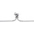 3 TCW Round White Cubic Zirconia Adjustable Drawstring Bolog Bracelet in Silvertone 10"