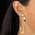 3 Pair Hoop Earrings Set in Yellow Gold Tone