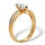 1.4 TCW Marquise With Baguettes Cubic Zirconia 14k Yellow Gold-Plated Sterling Silver Engagement Ring