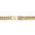 Men's Gold Ion-Plated Stainless Steel Skull Link Bracelet 8.5 Inch