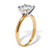 3 TCW Round Cubic Zirconia 14k Yellow Gold-plated Solitaire Engagement Ring, Sizes 5-10